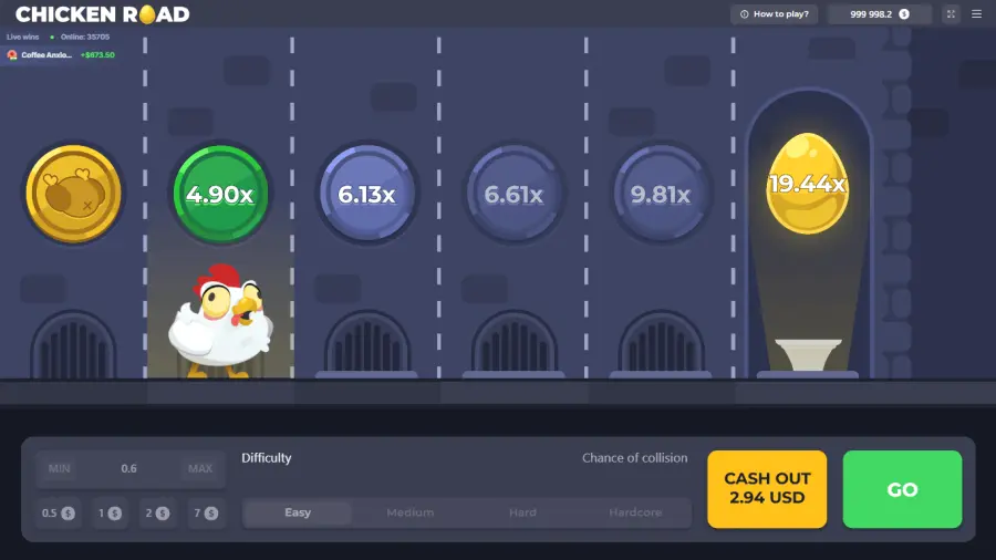 Chicken Road 1 — banner principal en OnePlay Casino